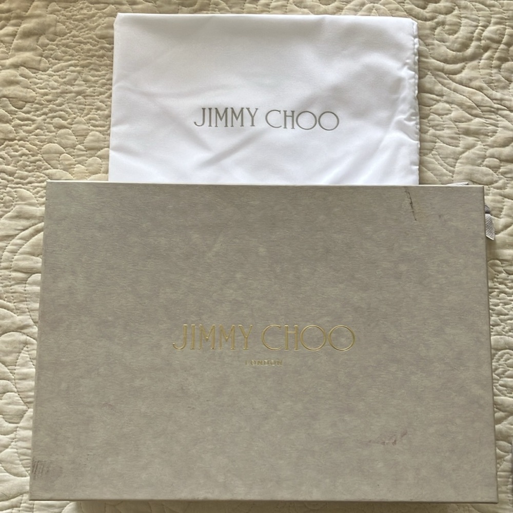 NWT Jimmy Choo Rene 65 - Silver Glitter/Metallic, size 39 - Picture 7 of 8